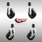 Service Caster 4 Inch 316SS Soft Rubber Swivel 1-3/4 Inch Expanding Stem Caster Brake SCC, 2PK SCC-SS316EX20S414-SRS-2-TLB-2-134 - alternate 6